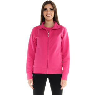 Sudadera básica mujer cremallera completa Leone