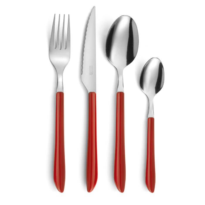 Floyd Rouge - Ménagère 48 pièces