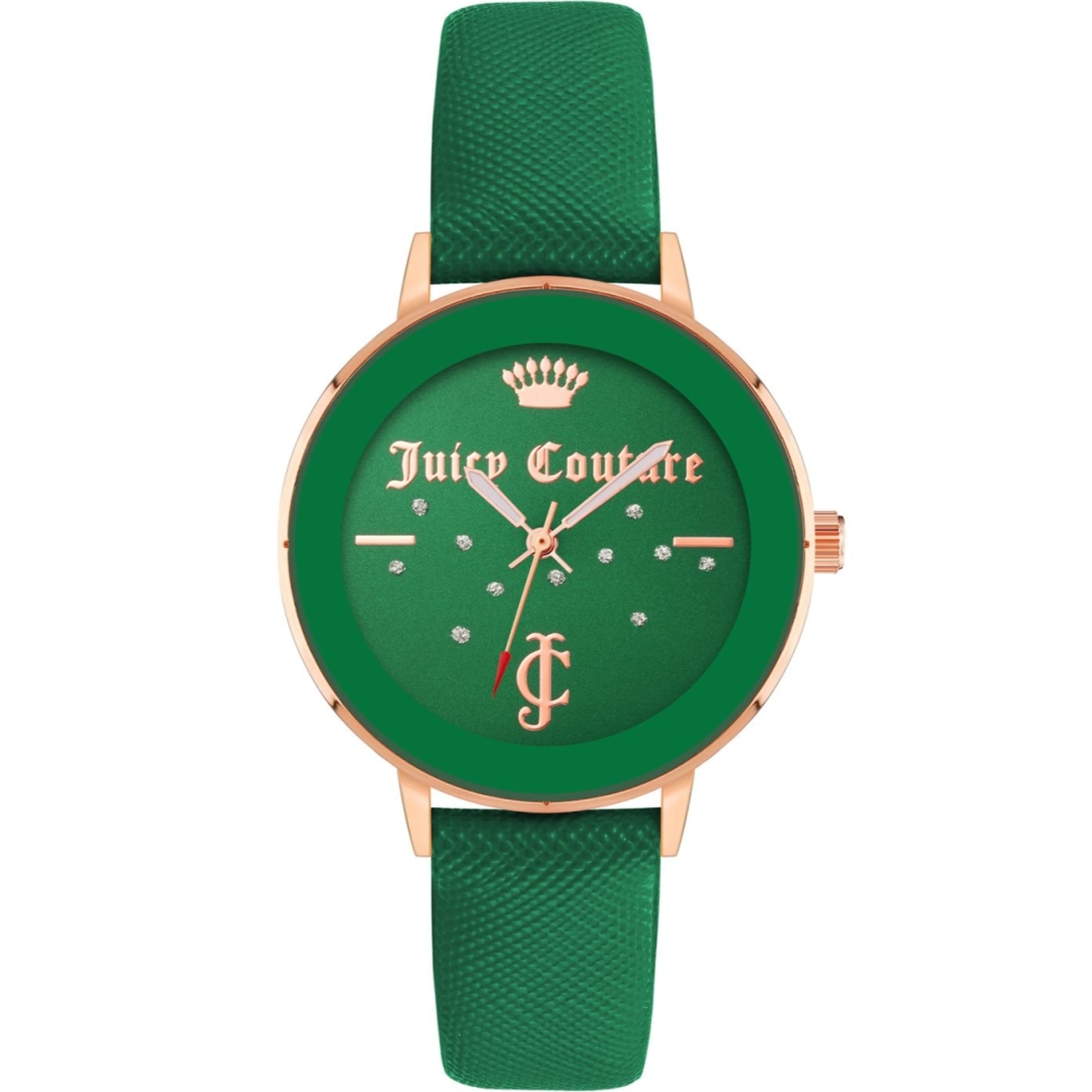 Reloj Juicy Couture JC1264RGGN Mujer Analogico Cuarzo con Correa de Polipiel