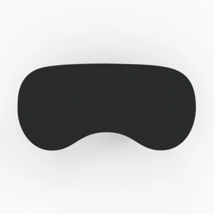 Table basse organique en bois massif de mindi noir - Brandan