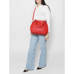 Borsa a mano da donna Made in Italy - Modello Ereba - 100% pelle - 38.0 x 30.0 x 12.0 cm