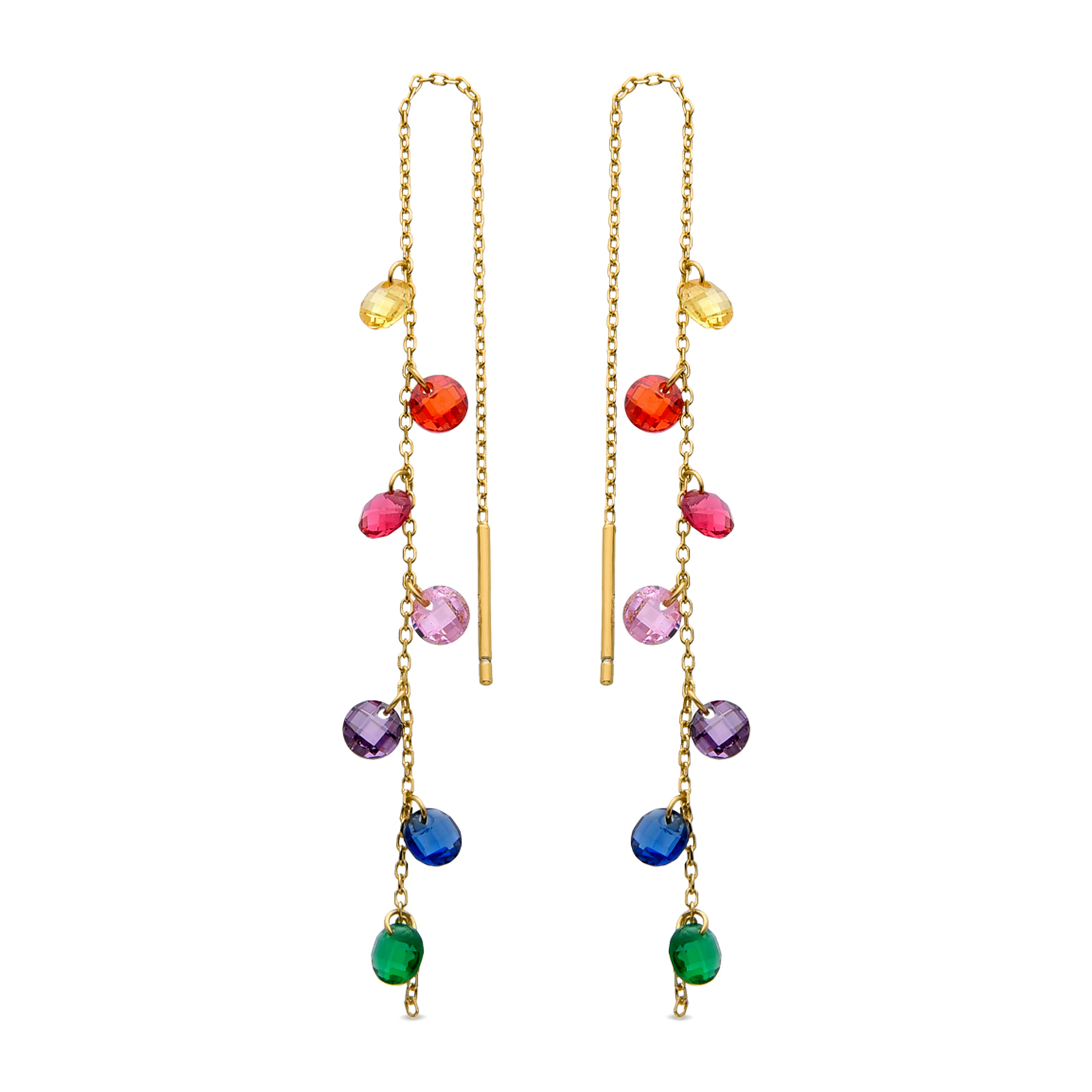 Pendientes Melne acabado oro amarillo 18k