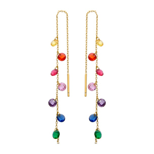 Pendientes Melne acabado oro amarillo 18k
