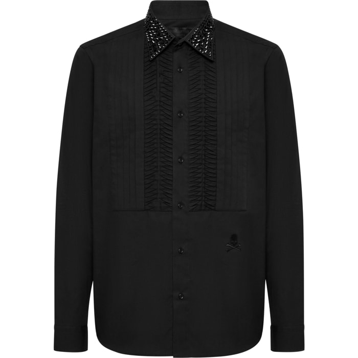 PHILIPP PLEIN Shirt Smoking Cut SKULL&BONES