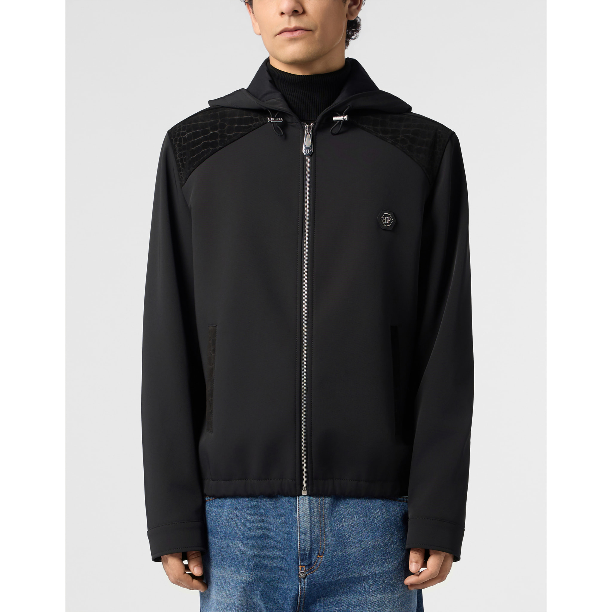PHILIPP PLEIN Nylon Jacket With Cocco Inserts