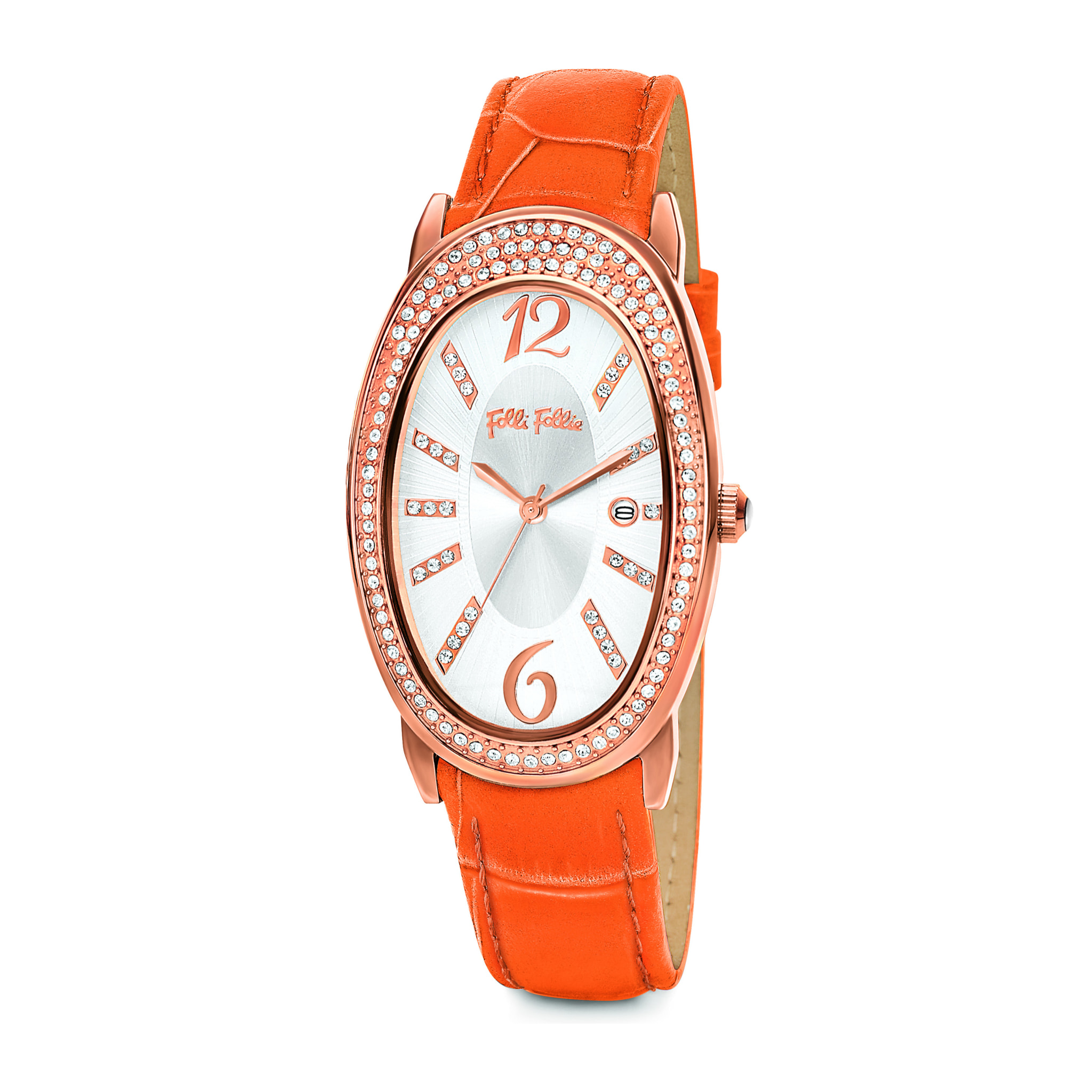 Reloj Folli Follie WF2B012STWN Mujer Analogico Cuarzo con Correa de Cuero