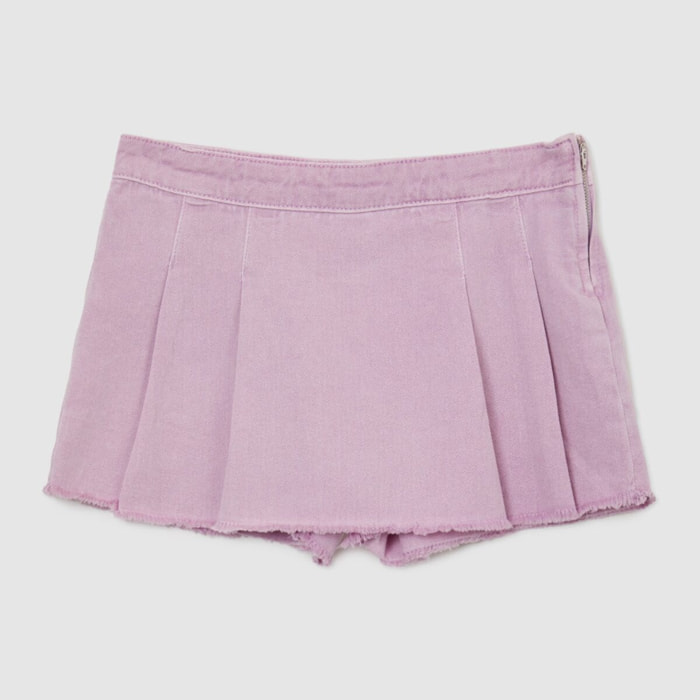 Gonna pantalone tinta unita