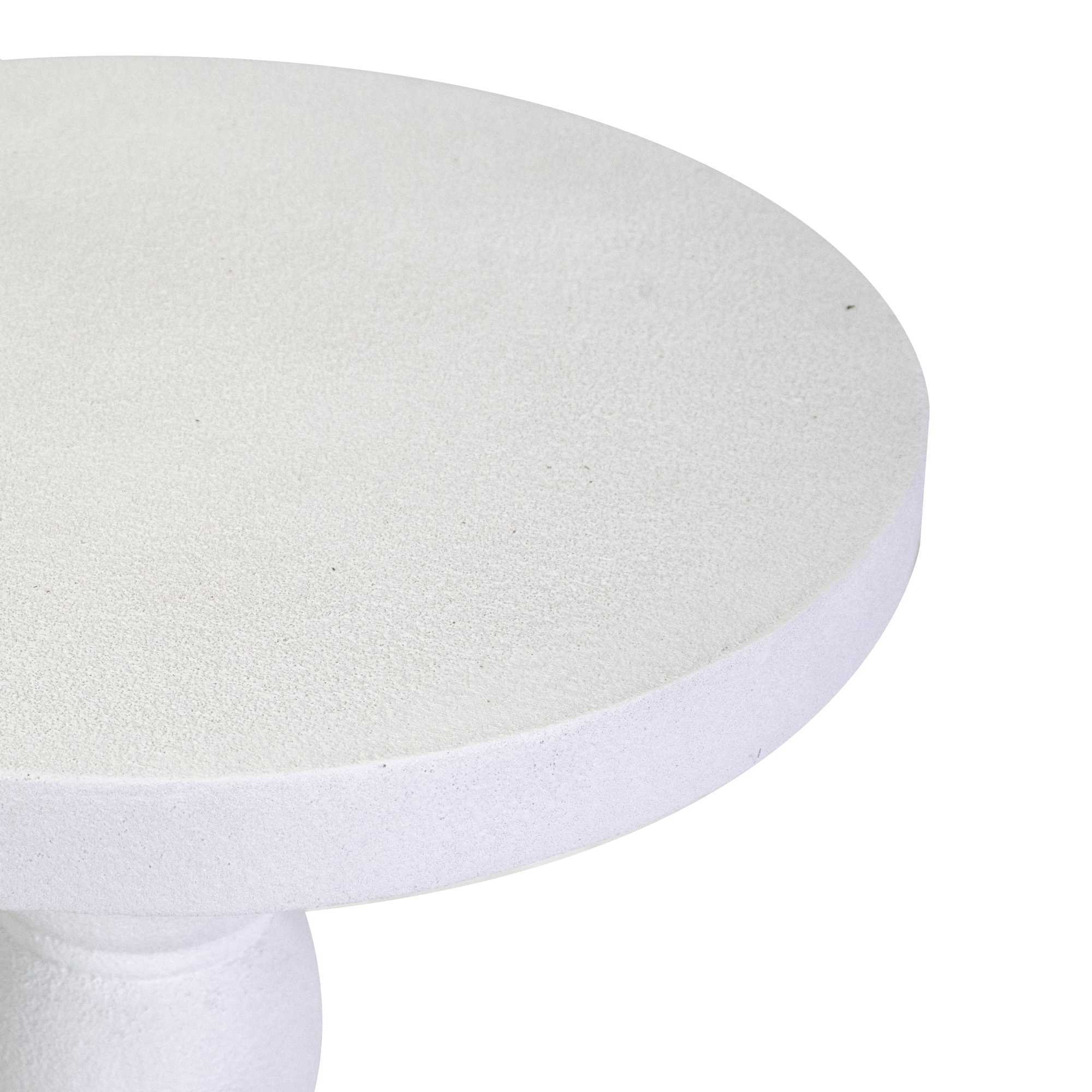 Portavaso in resina bianco tondo cm ø49h80,5