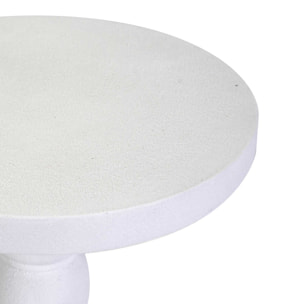 Portavaso in resina bianco tondo cm ø49h80,5