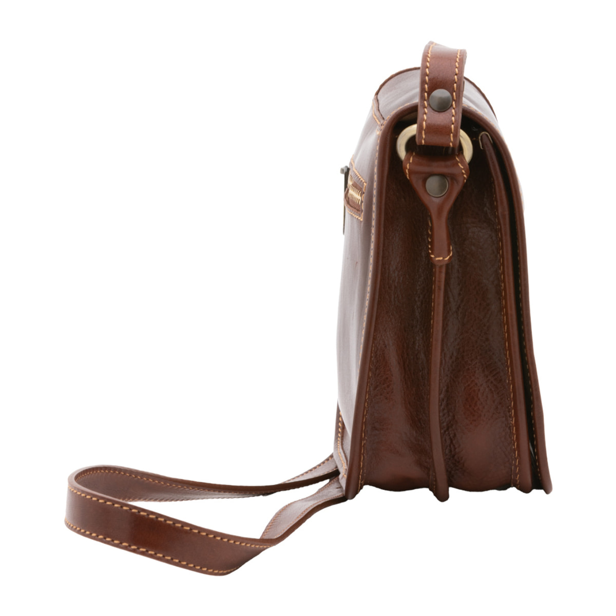 Borsa a tracolla  da uomo In Vera pelle Made in Italy 20x16,5x10 cm