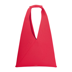 Borsa a spalla donna rossa in tessuto