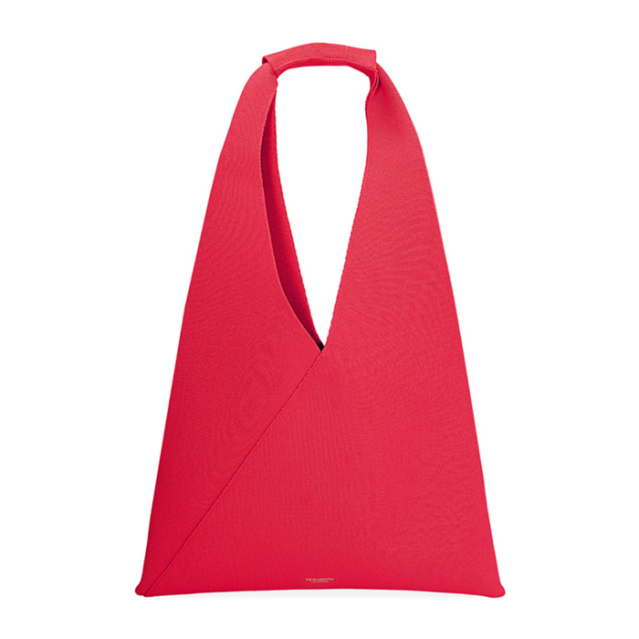 Borsa a spalla donna rossa in tessuto