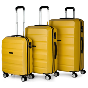 Maleta Itaca Elba Set De 3 Unidades Mostaza