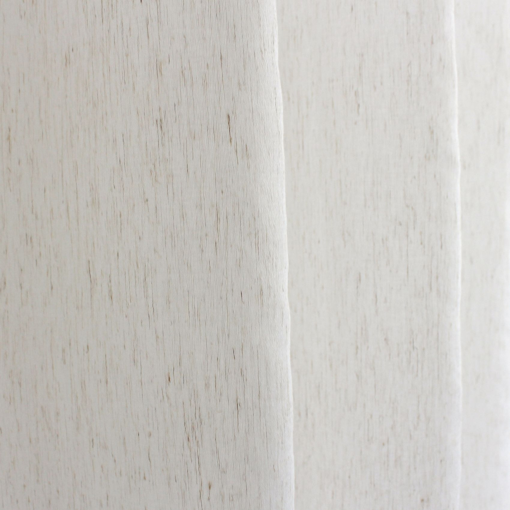 Voilage en polylin à œillets - Blanc