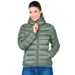 Piumino Hot Buttered Chloe 100% piuma d'oca Verde Matcha.