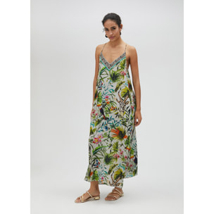 Vestito lungo con stampa