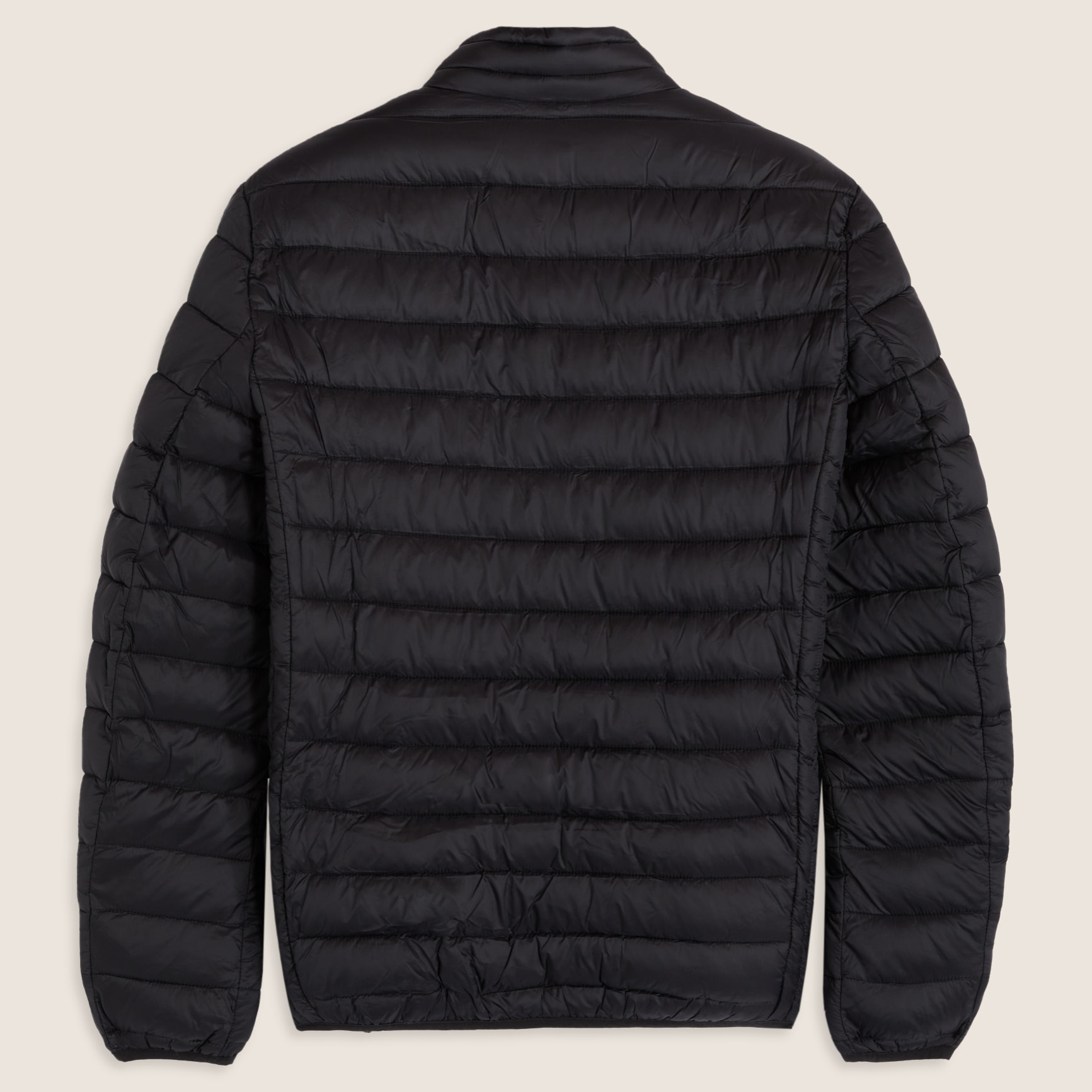 Piumino trapuntato con cappuccio e collo alto