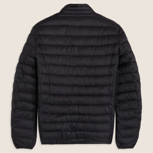 Piumino trapuntato con cappuccio e collo alto