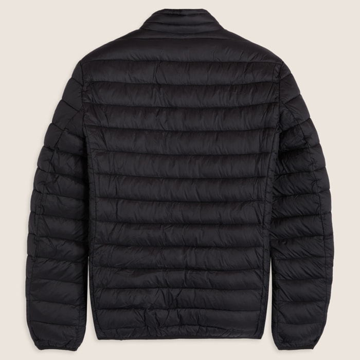 Piumino trapuntato con cappuccio e collo alto