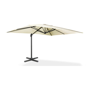 Parasol Sombra 360° rectangle avec housse de protection