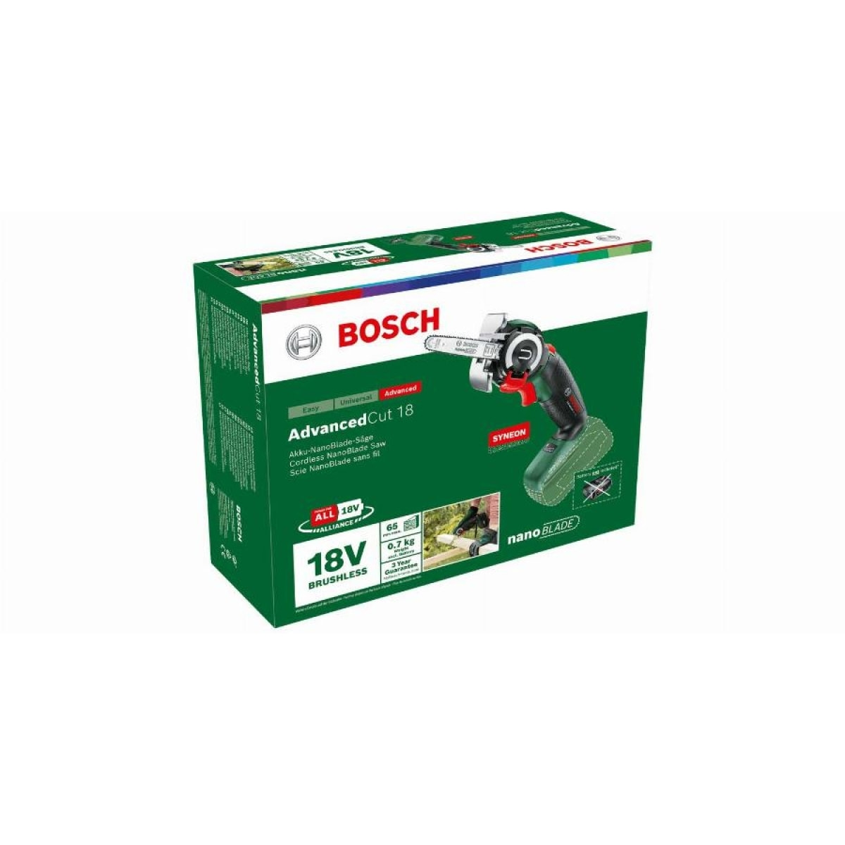 Scie à lame Nadoblade BOSCH Advanced Cut 18 - sans batterie ni chargeur- 06033C8100