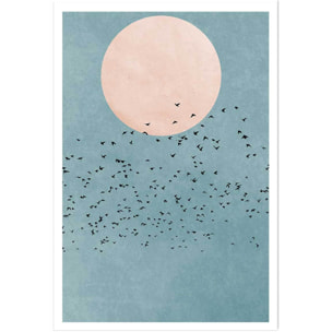 Affiche paysage Beauté du jour Affiche seule