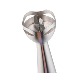 Frullatore a mano da 700W con due velocità, design ergonomico, corpo e braccio in acciaio inox. Braccio lavabile in lavastoviglie.