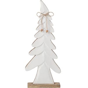 J-Line Pin nœud - bois de manguier - naturel/blanc - medium