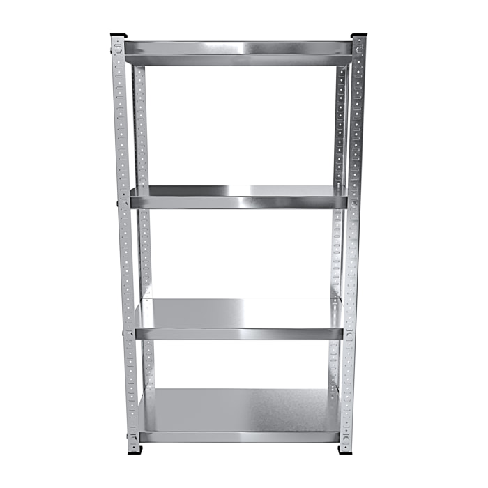 Scaffale In Metallo Alta Portata Con 4 Ripiani Regolabili Ideale Per Garage Officina Cantina Capannone Magazzino Design Modulare 150 x 75 x 30 cm