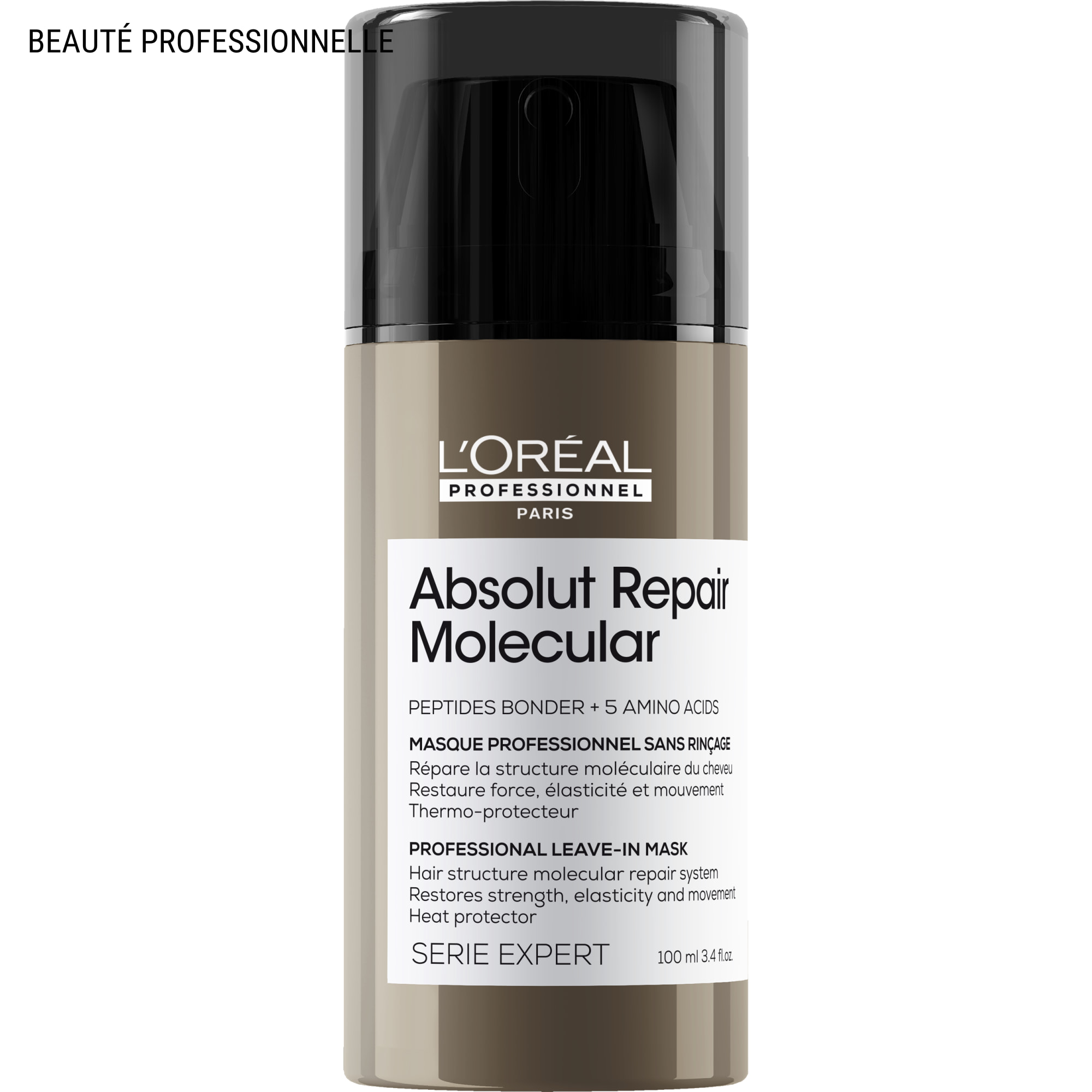 Masque Réparateur Sans Rinçage Absolut Repair Molecular Cheveux Abîmés 100ml - Série Expert