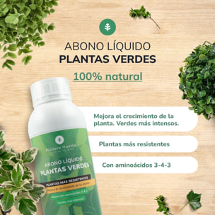 PLANETA HUERTO | Abono Líquido Plantas Verdes 250 ml Fertilizante Natural - Abono para Plantas Verdes en Interiores y Exteriores
