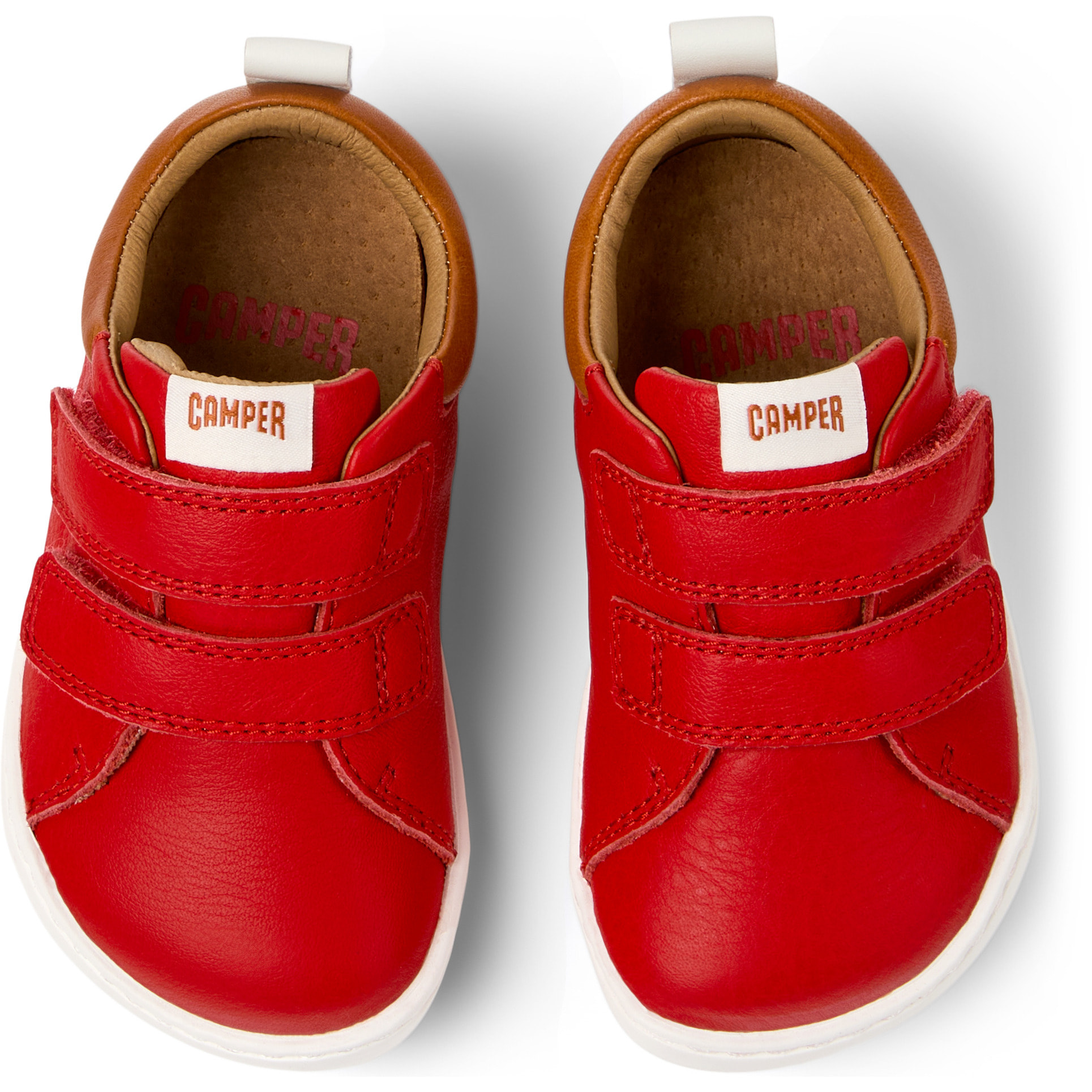Zapatillas - CAMPER Peu Cami - Rojo - Cuero liso