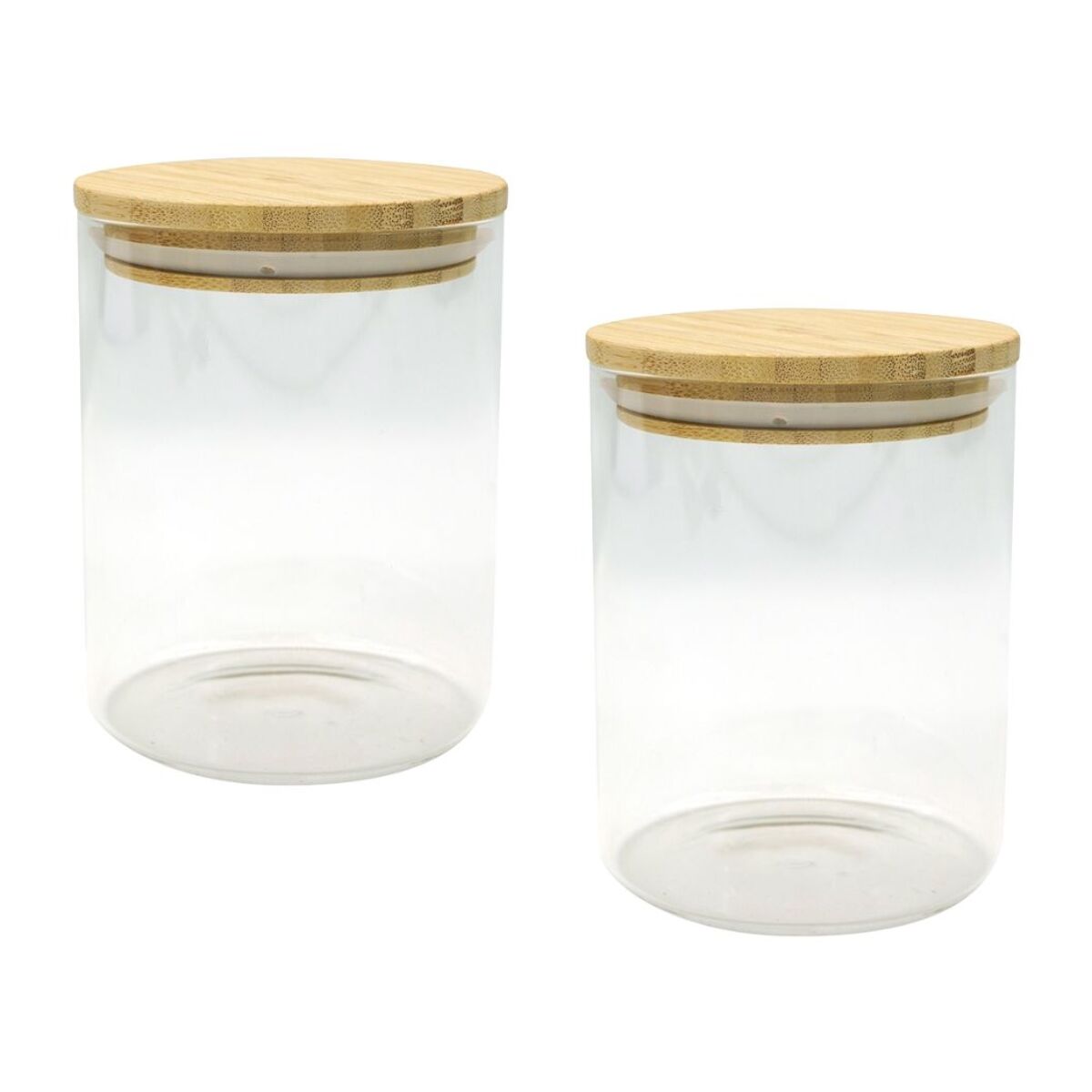 Fackelmann Lot de 2 boîtes en verre
