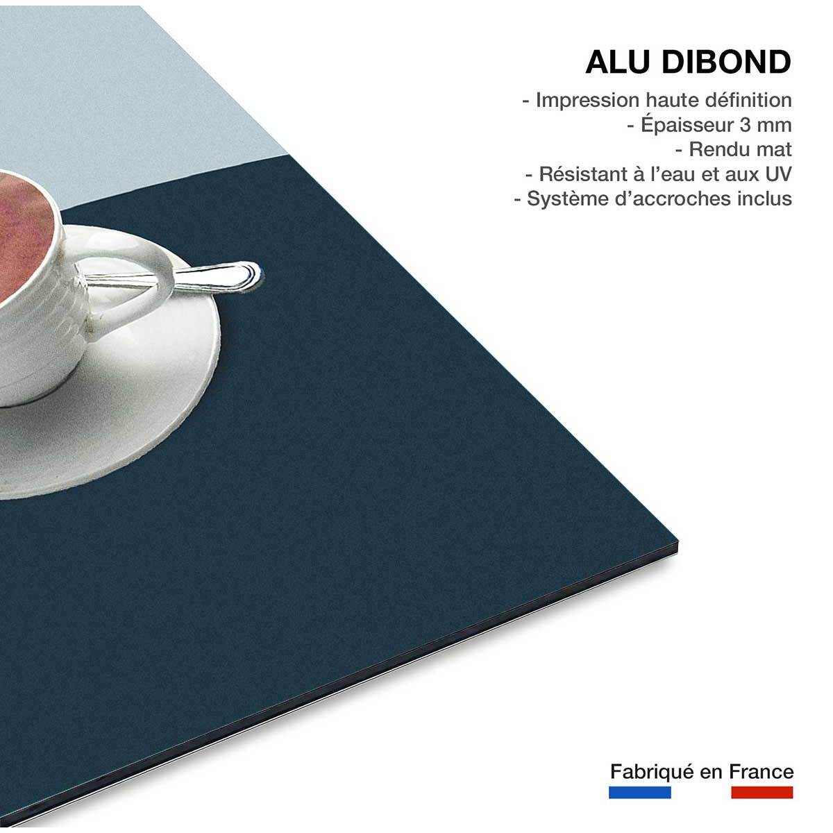 Tableau cuisine humour lever en douceur  Tableau alu Dibond