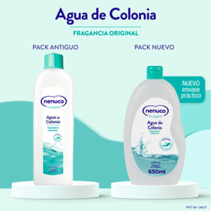 Nenuco Classic Agua de Colonia, Fragancia Original, pack 2x 650 ml