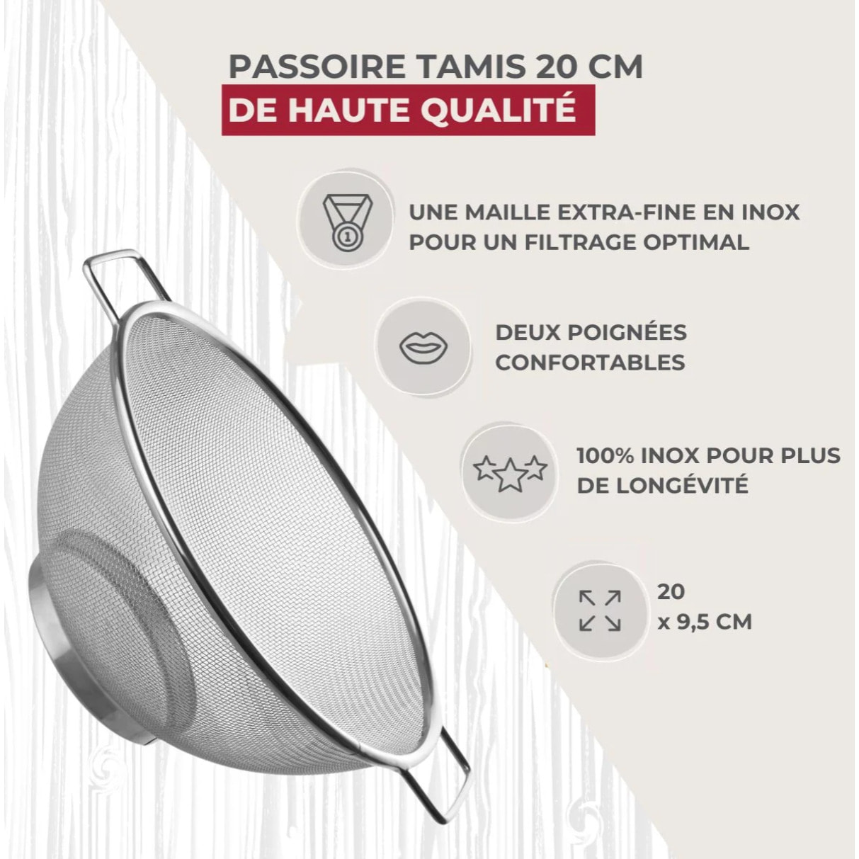 Ensemble de 2 Passoires tamis Fackelmann