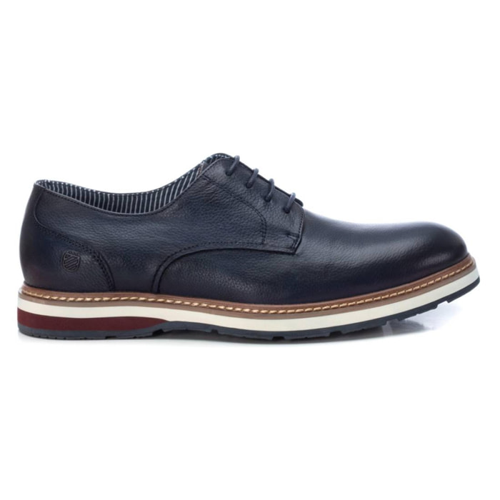 Zapato blucher/derby de piel navy