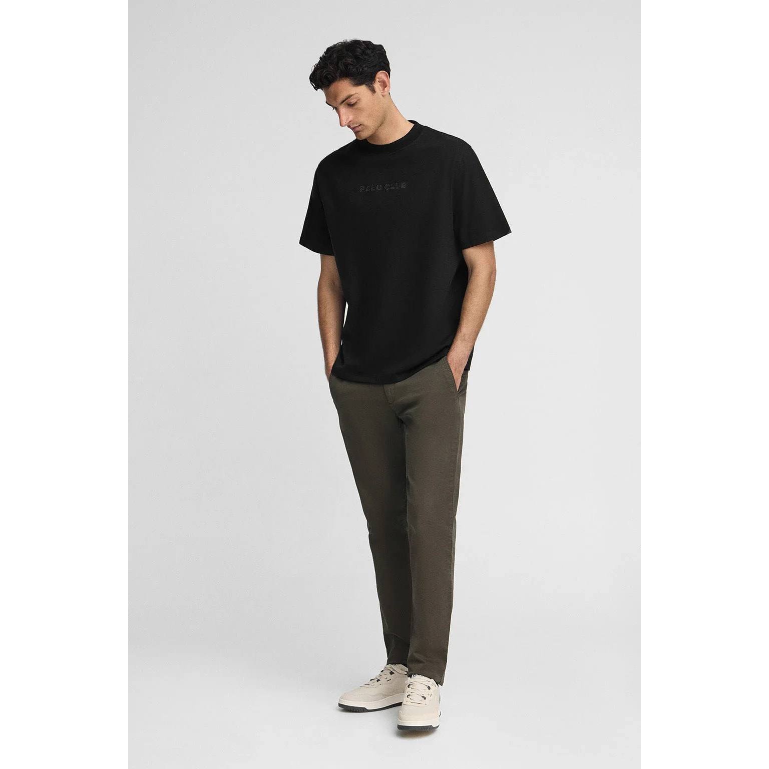 Camiseta JK negra con logo contrastado Polo Club