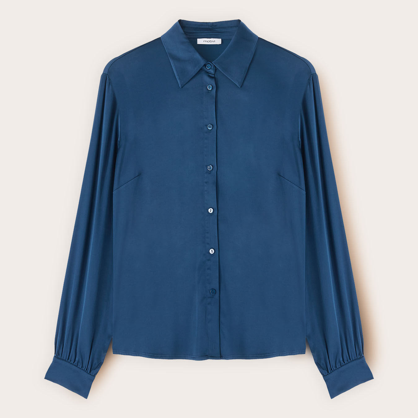 Motivi - Camicia in raso - Blu