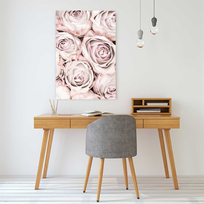 Tableau rosa alba Toile imprimée