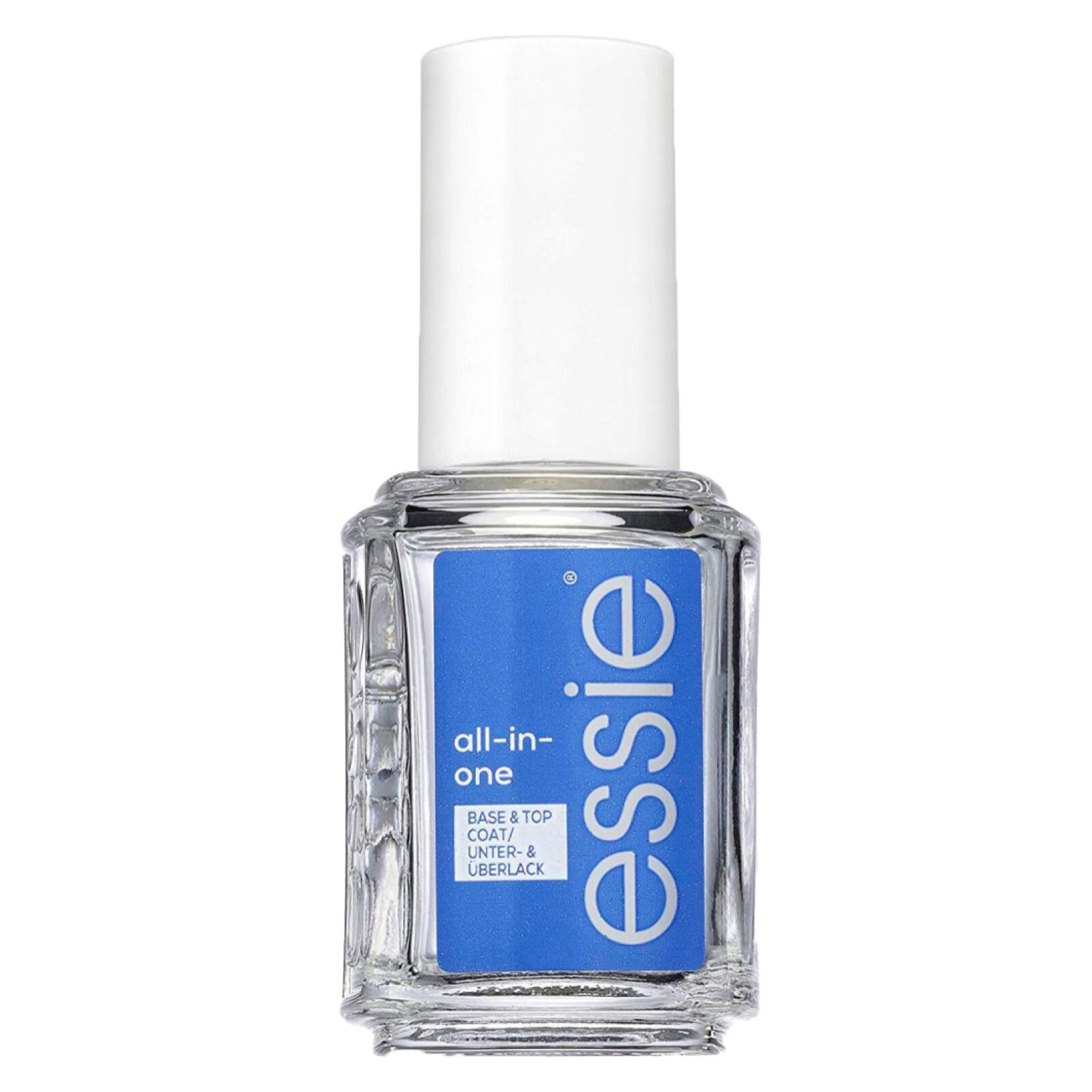 Smalto Base e Top Coat Trasparente Rinforzante per Unghie All-in-One