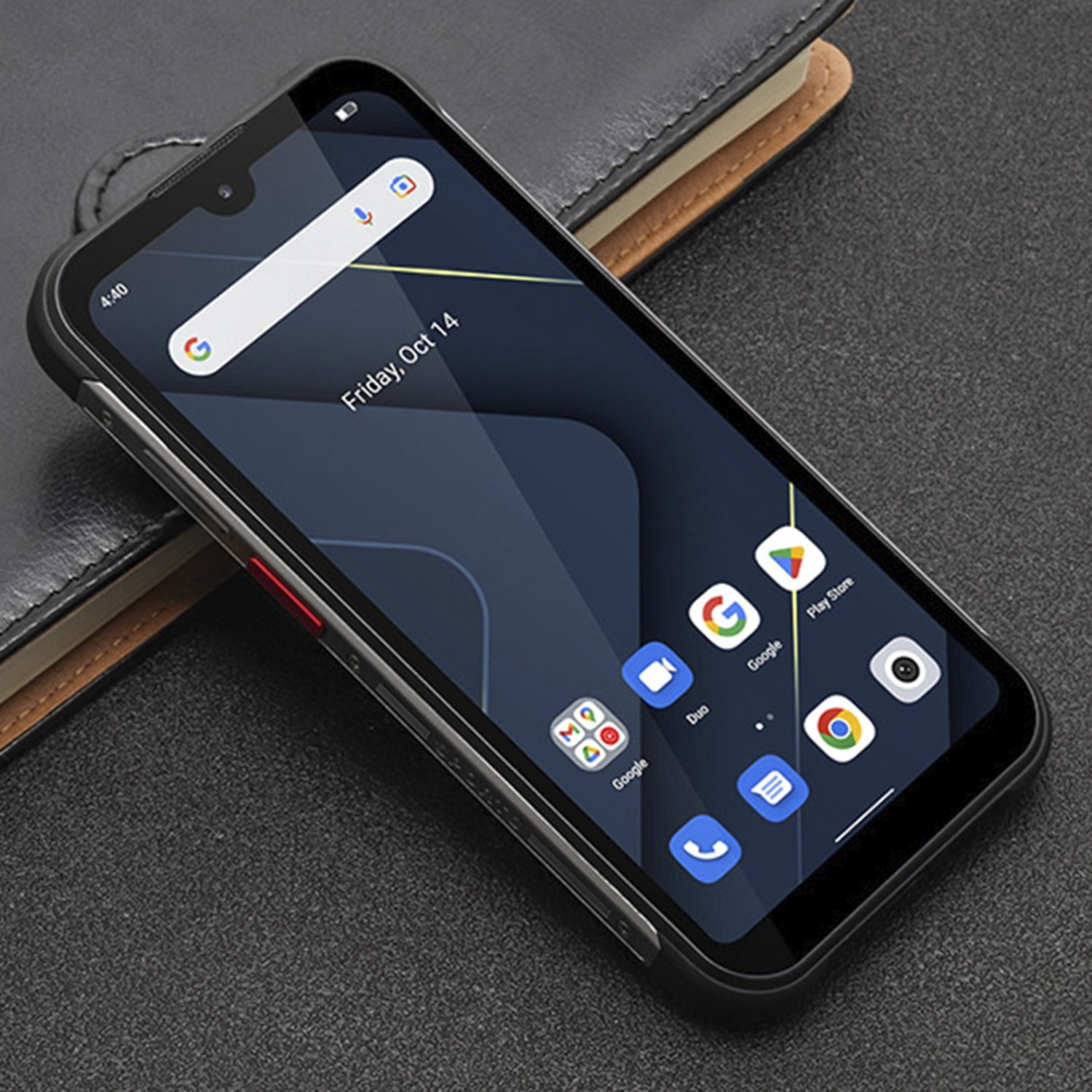 DAM Smartphone robusto  W555 4G, Android 12, 3 GB di RAM + 32 GB. Schermo HD da 5,7''. 13mpx. GPS.IP67. Funzione POC. 7,4x1,3x15 centimetri. Colore nero