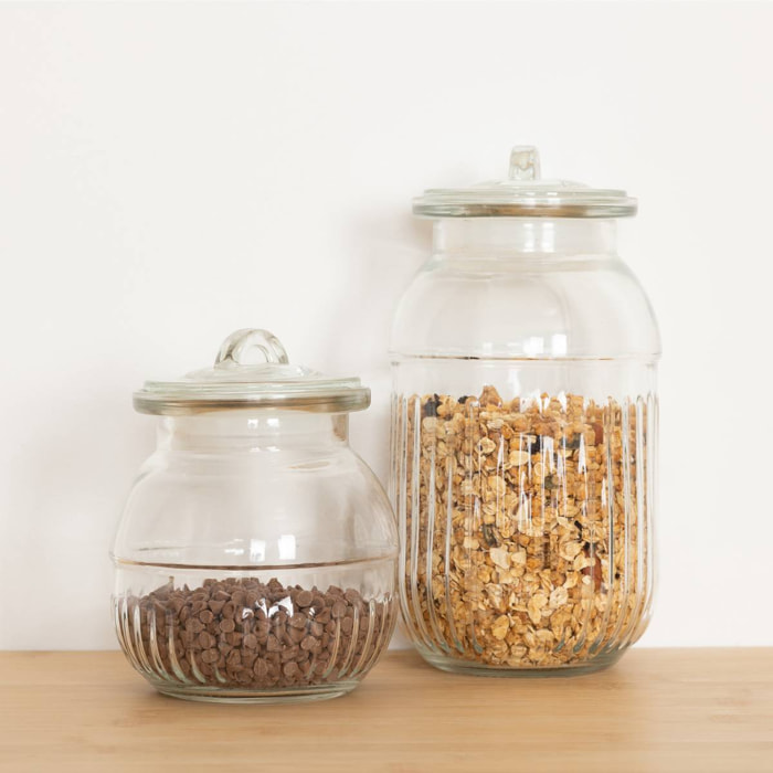 Bocal Lizo 0,8L rond en verre