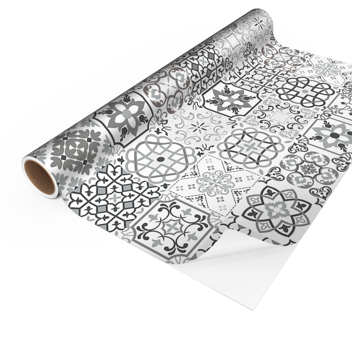 Sticker crédence adhésive - CARRELAGES GRIS - 60x100cm