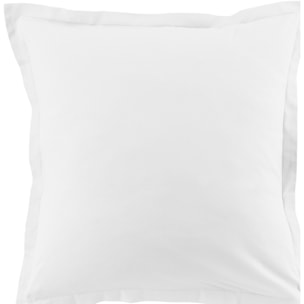 Lot De 2 Taies D'oreiller 100% Coton 57fils Blanc