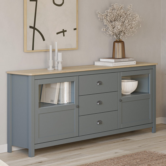 Buffet 2 portes et 3 tiroirs - MACHA