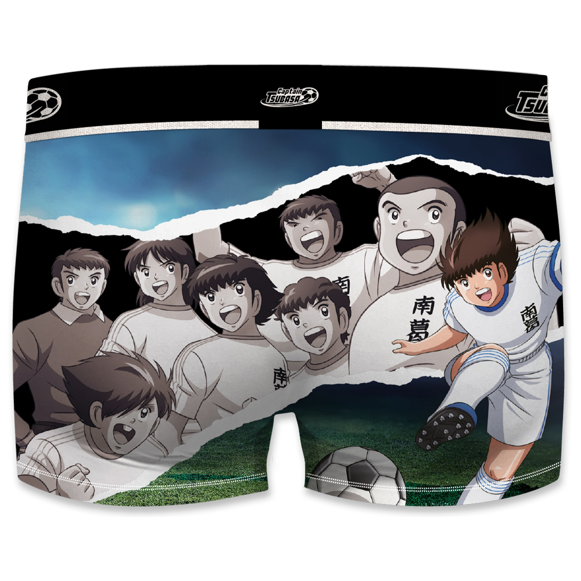 Set de 5 calzoncillos bóxer oliver y benji - capitan tsubasa para hombre microfibra