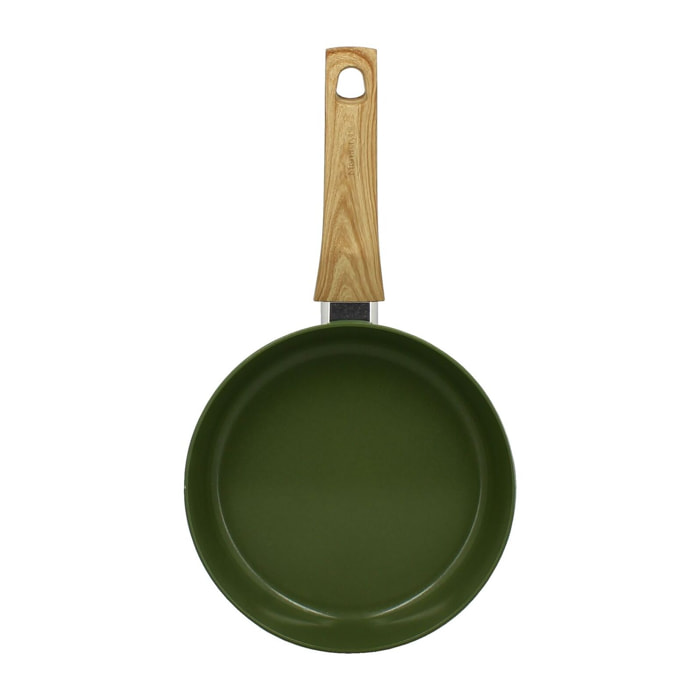 Poêle 20cm avec revêtement céramique vert - tous feux COLORAMA