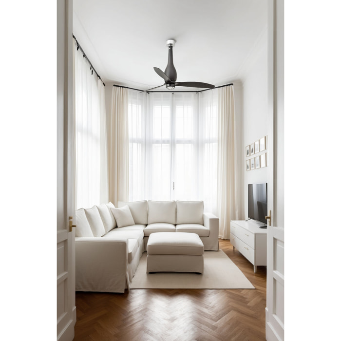 ETERFAN M LED Ventilateur noir mat DC