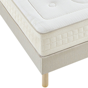 Matelas Prélude 2.0, Soutien Ferme, 25 cm, Latex 100 % Naturel, aération optimale